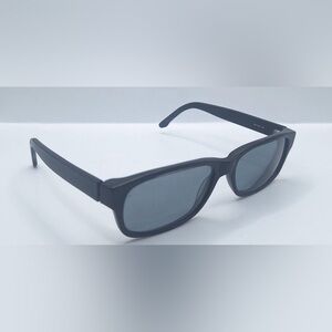 Matte Black Oval Sunglasses Frames Only